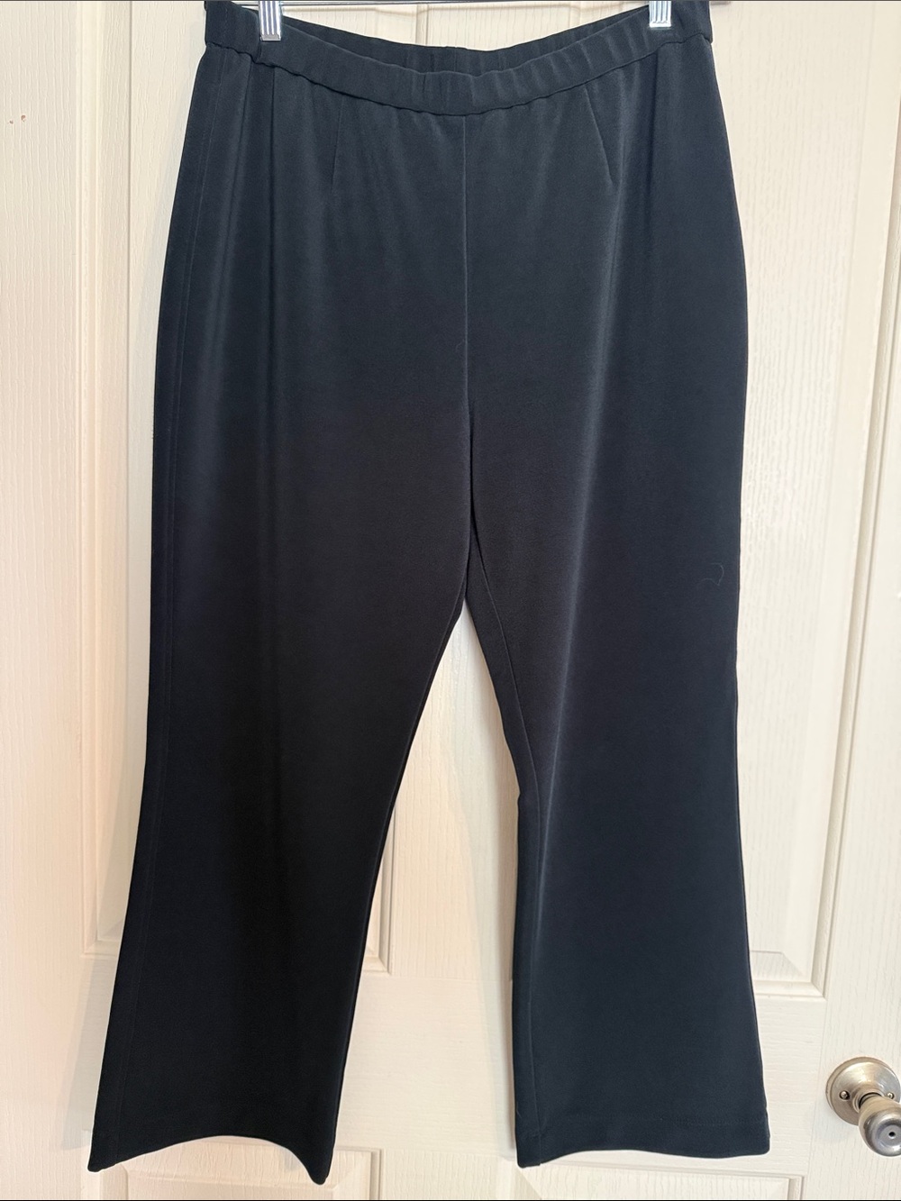 Chico's Black Wide Leg Pants - great for travel or work! Sz 3 Short (L/XL)